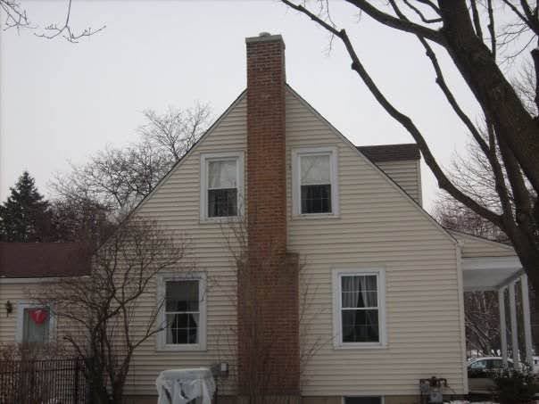 Tuckpointing of Chimney